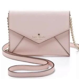 Kate Spade Mini Envelope Leather Clutch/Crossbody Pink